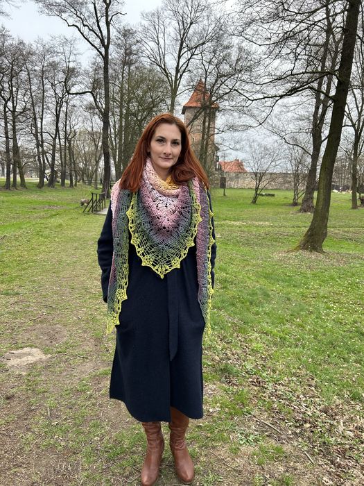 Chusta szydelkowa XXL