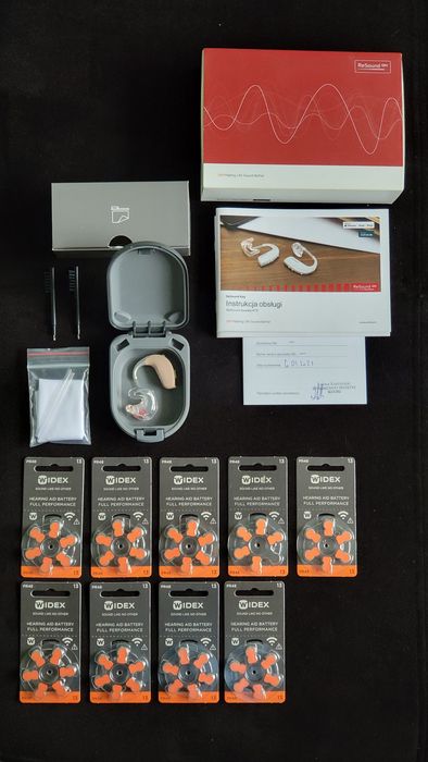 Aparat słuchowy ReSound Key488 kompletny sprawny krótko używany sprawn