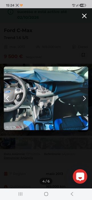 Ford cmax 1.6 carro de família