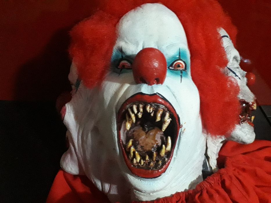 Máscara palhaço assassino  4 caras-Halloween - Carnaval