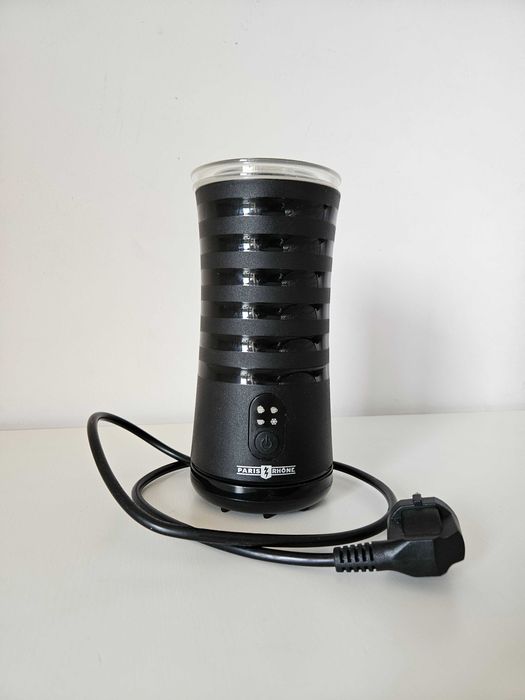 Czarny elektryczny spieniacz do mleka 4 w 1 Paris Rhone