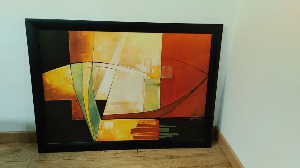 Obraz czarna rama 100 cm x 70 cm