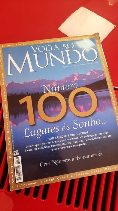Lote de 6 revistas volta ao mundo viajens