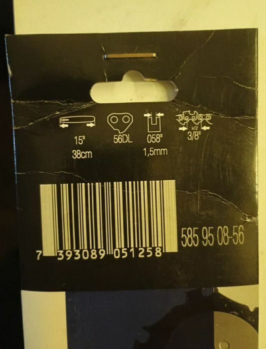 Oryginalna Prowadnica Husqvarna 15" 38cm 3/8" 1.5mm NOWA!