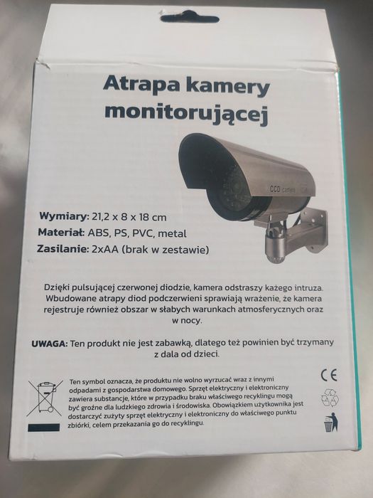 Atrapa kamery monitorującej