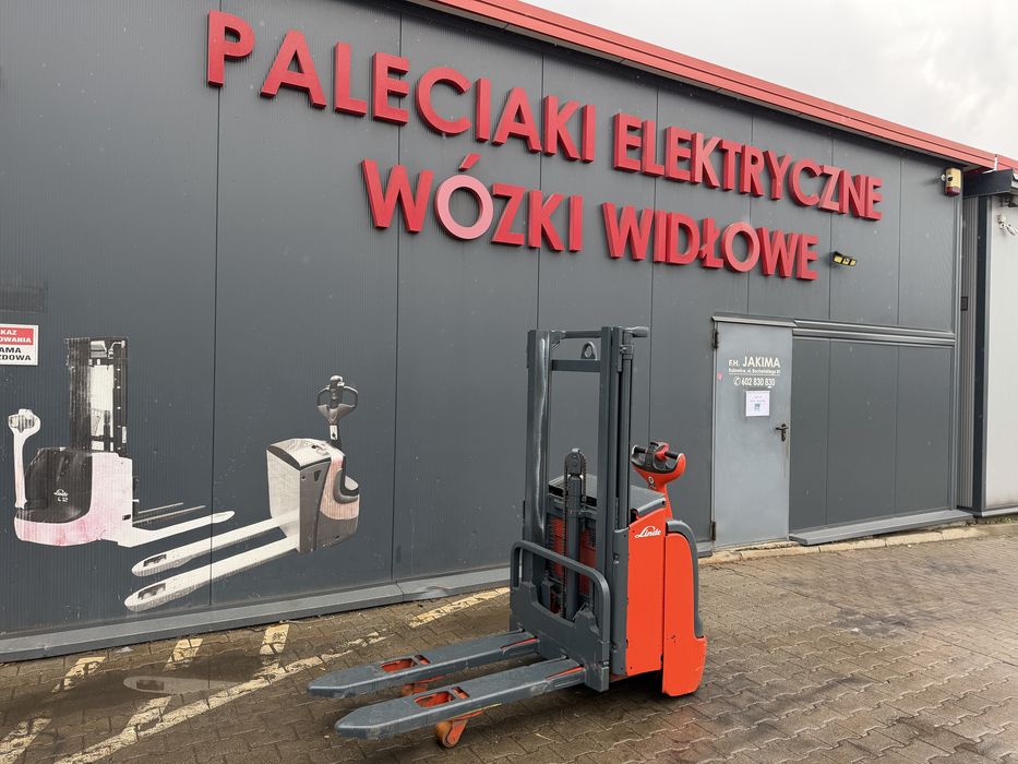 Paleciak elektryczny Linde UDT 1400 kg 240 cm wózek Linde L 14 widlak