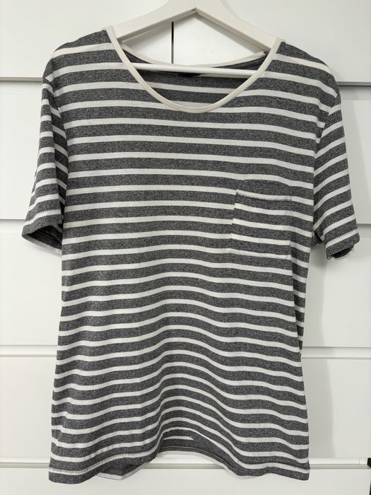 Bluzka L paski bawełna