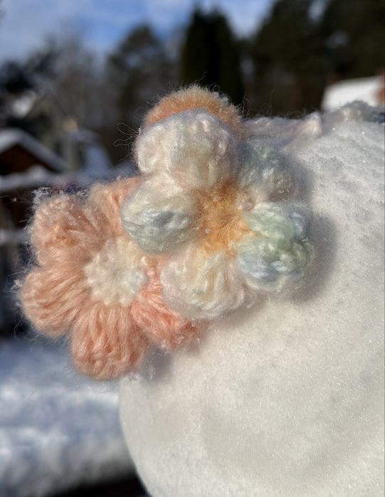 Breloczek “kwiatki” na szydełku