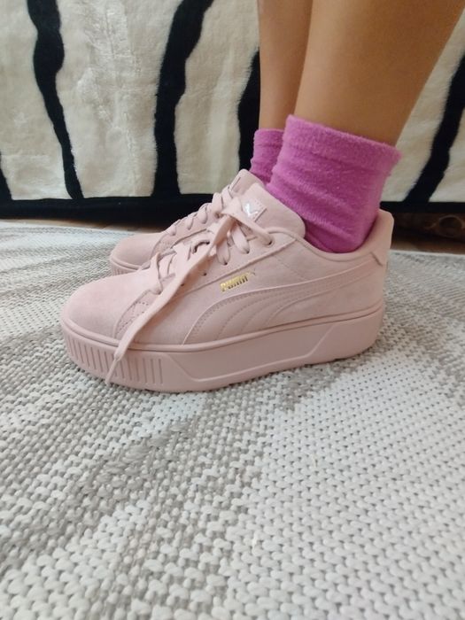 Puma Karmen – różowe sneakersy na platformie | rozmiar 40