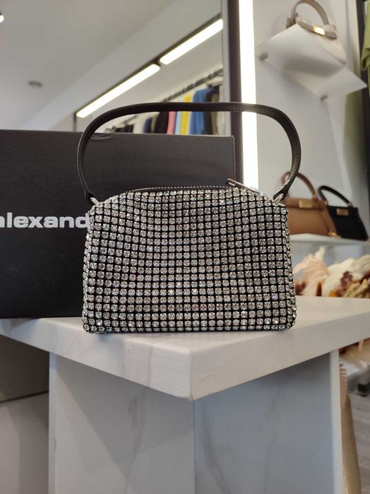 Сумка Alexander Wang Wangloc Heiress Rhinestone Pouch