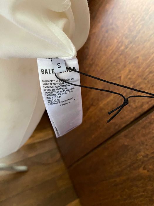 T Shirt Balenciaga Logo White