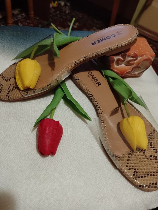 .Балетки, босоножки натуральная кожа, 37-38