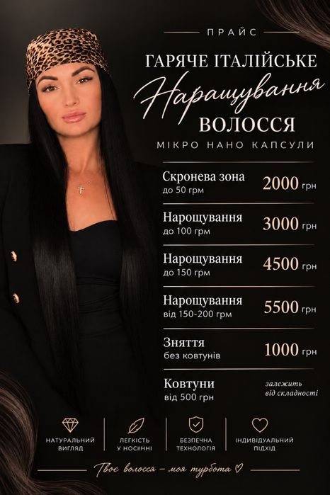 нарощування волосся