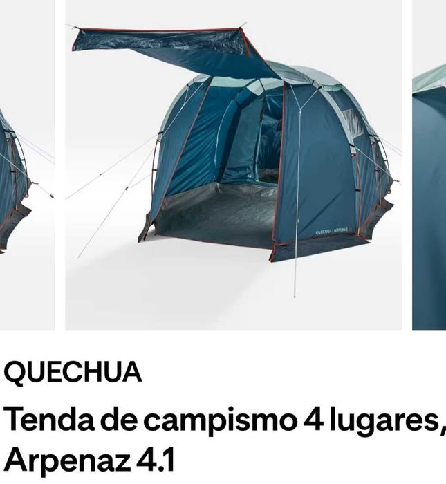 Tenda Queshua Arpenaz Family 4.1, com 15 dias de uso
