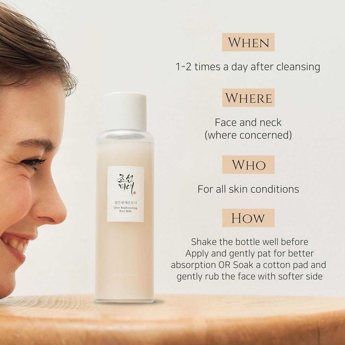 Beauty of Joseon Tônico facial hidratante e revitalizante Rice & Milk