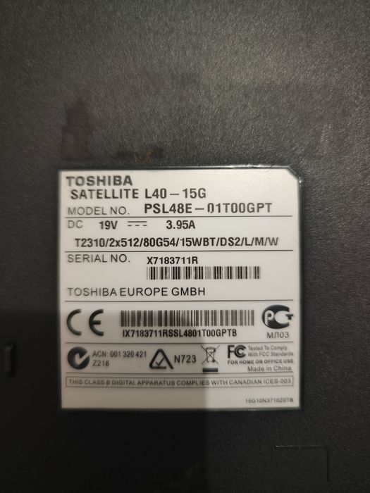 Toshiba Satellite L40