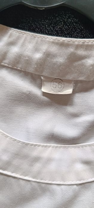 Bata branca manga curta tamanho 56. Usada mas bom estado