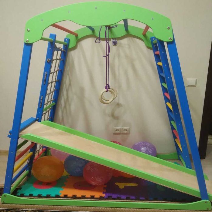 Шведська стінка Ігровий дитячий комплекс Фарба Лак Нові Виробник