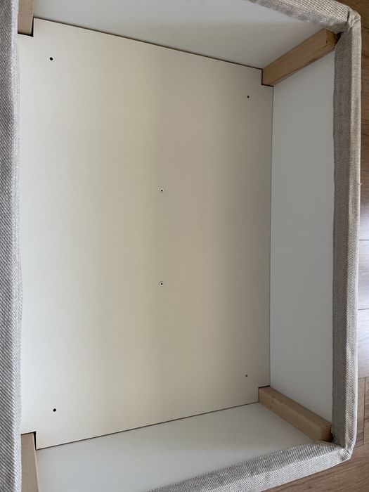 Pufa podnozek ze schowkiem ektorp Kilanda Ikea do kanapy lub fotela uszak