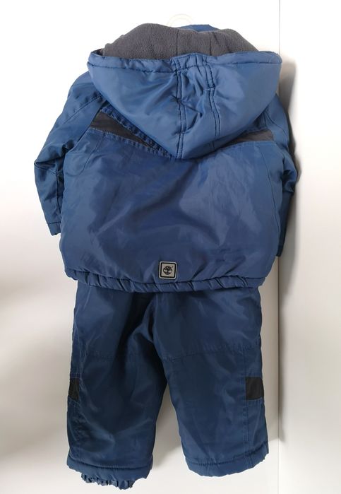 Granatowy kombinezon dwuczęściowy, kurtka ze spodniami Timberland, 18