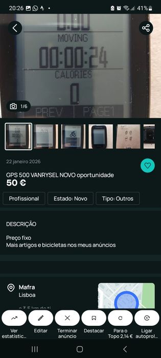 Acessórios para bicicletas oportunidades