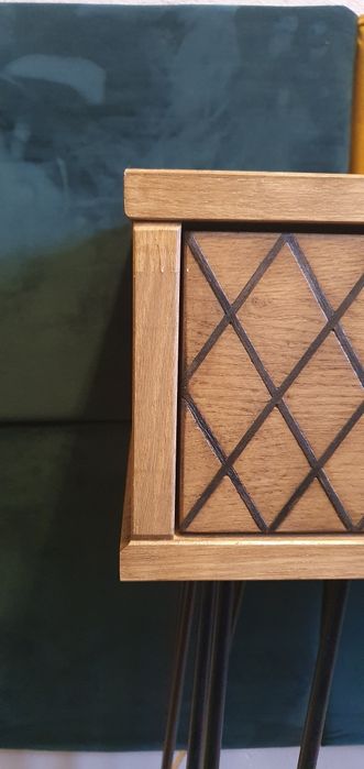 Konsola dębowa karo