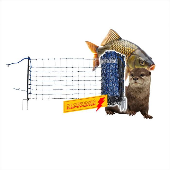 Siatka elektryczna na wydry 50m / 50cm AKO OtterNet – ochrona stawu, ryb