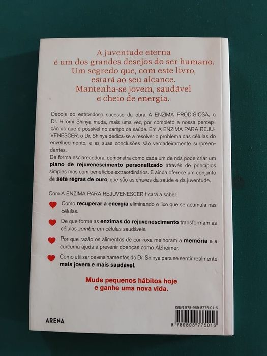 Livro “A Enzima Para Rejuvenescer”