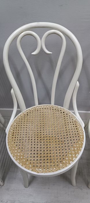 Krzesła gięte Thonet Fameg Radomsko a18 a16 z rafią