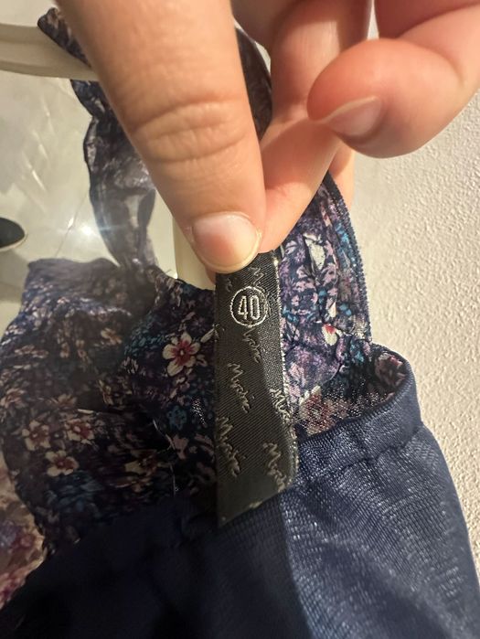 Vestido Azul Florido Nº 40