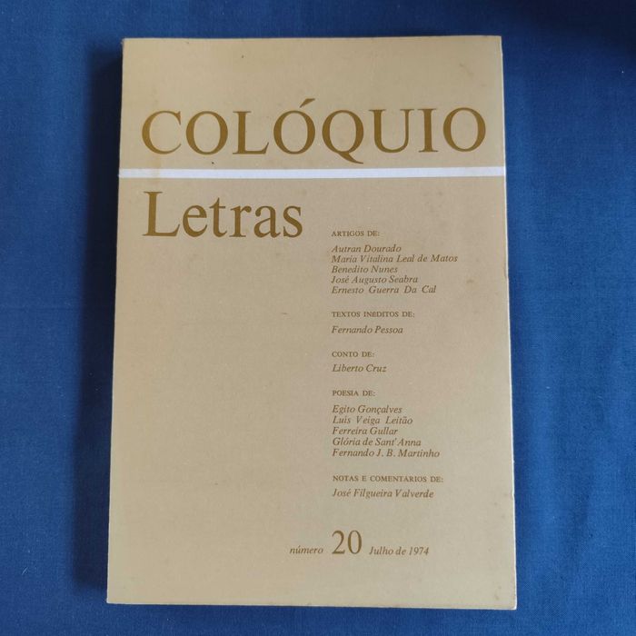 Revista Colóquio Letras 20 - Julho 1974