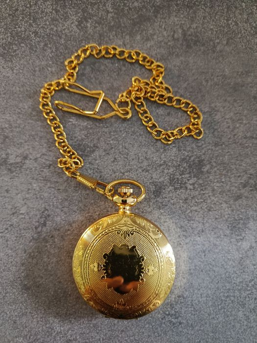 Zegarek Męski  / Kieszonkowy  / Kwarcowy  / złoty / na Prezent / Vintage