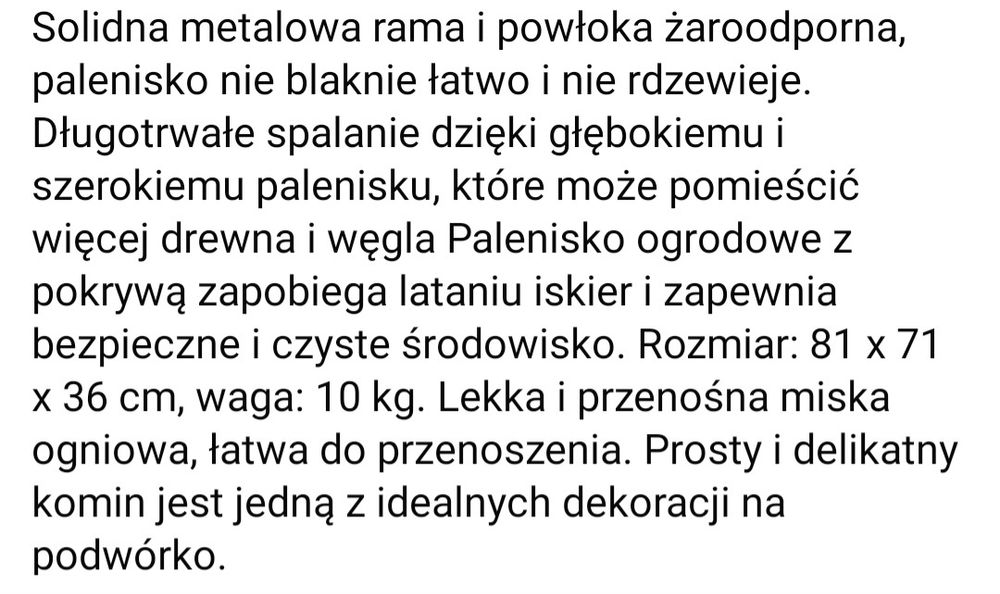 Palenisko grill 3w1