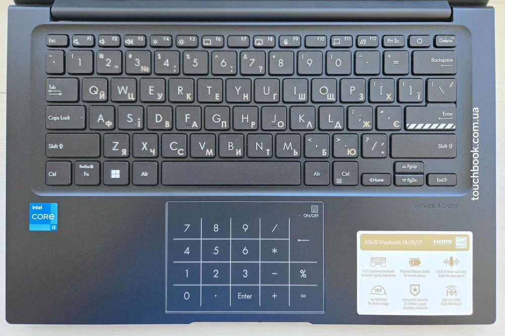 ASUS VivoBook X1404ZA i3-1215U 12/256GB M.2 NVMe Windows 11 2024