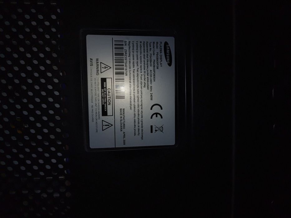 Telewizor plazmowy Samsung PS42B430P2W 42 cale
