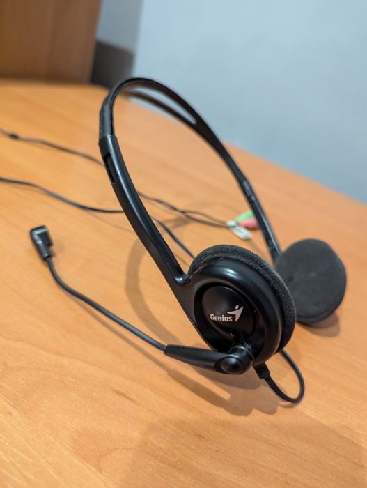 Навушники Genius робочі з мікрофоном