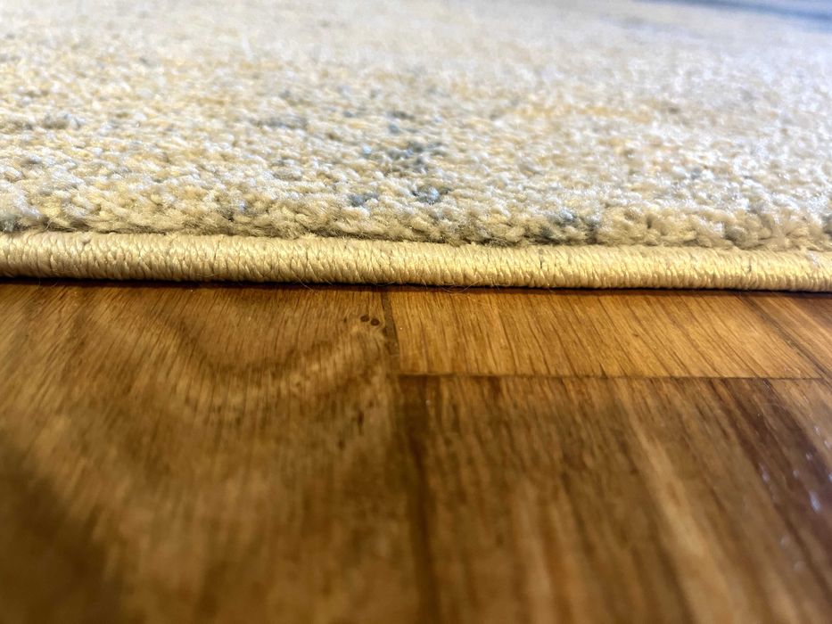 Tapete 200x290 bege e azul