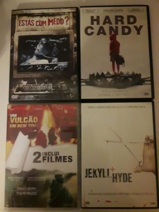 DVDs de suspense originais vendo ou troco
