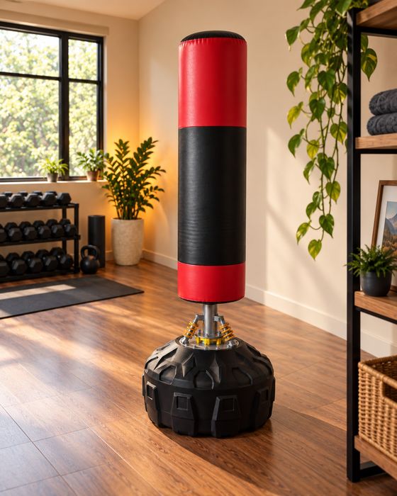 Saco de boxe com molas praticamente novo - sem uso
