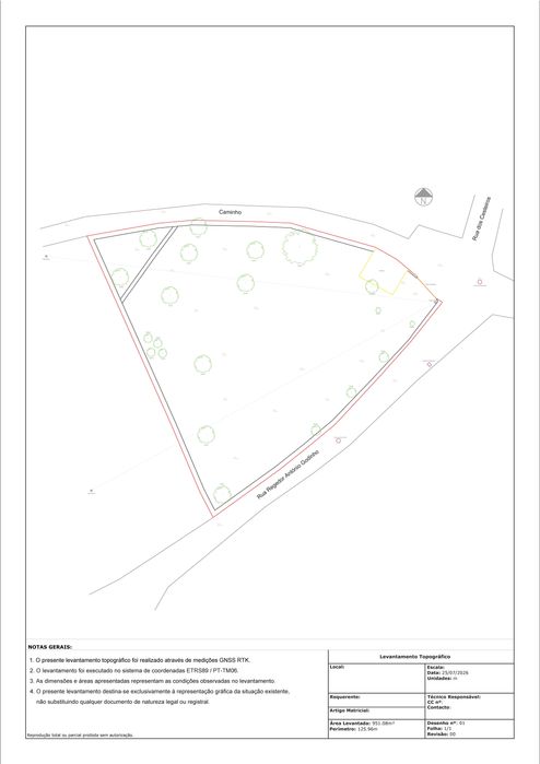 Levantamentos Topográficos | Região Centro