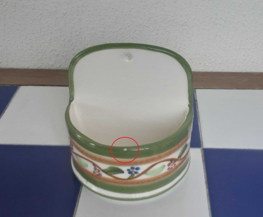 Saleiro - Suporte para Sal Grosso em Cerâmica