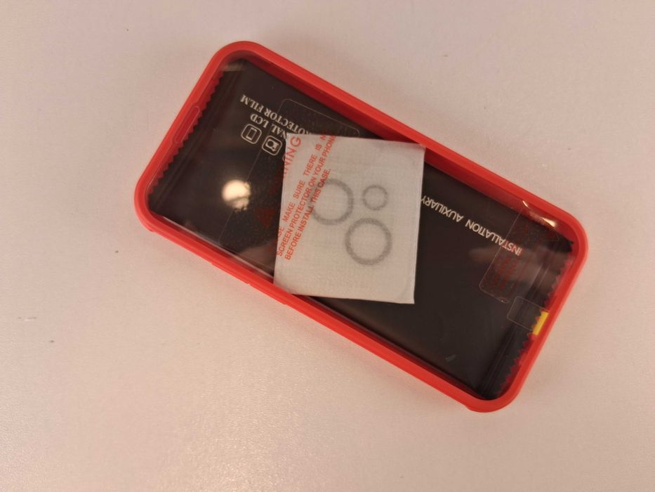 E287 Cenhufuo Etui Czerwone Z Wbudowanym Szkłem Do iPhone 13 Mini