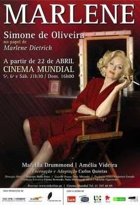Marlene - Simone De Oliveira - Theater Play Poster