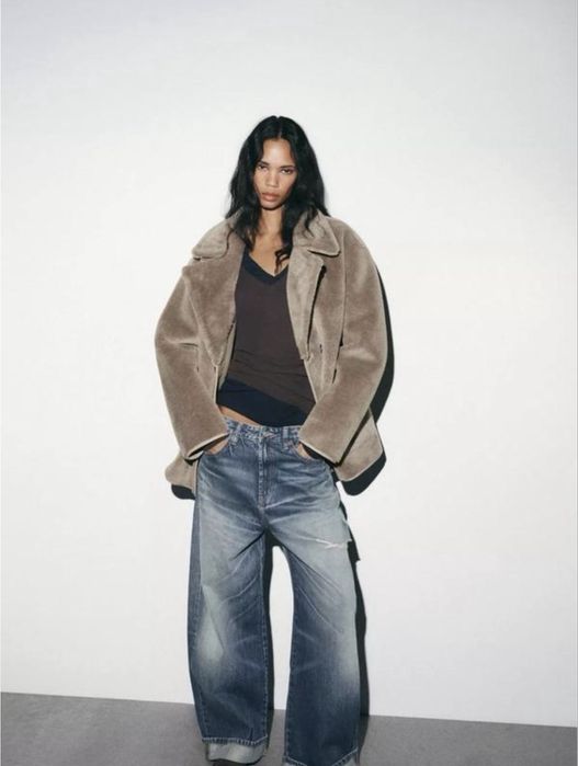 Двостороння дублянка від Zara розмір S