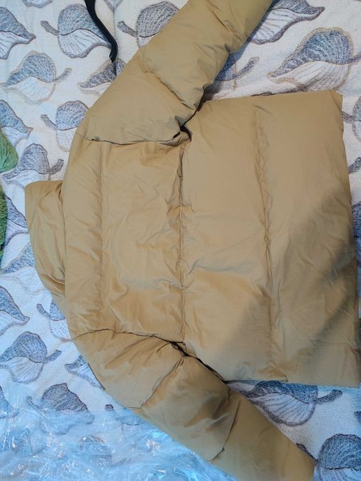Новий пуховик Adidas Baffle, Бежевий, M, оригінал, з бірками