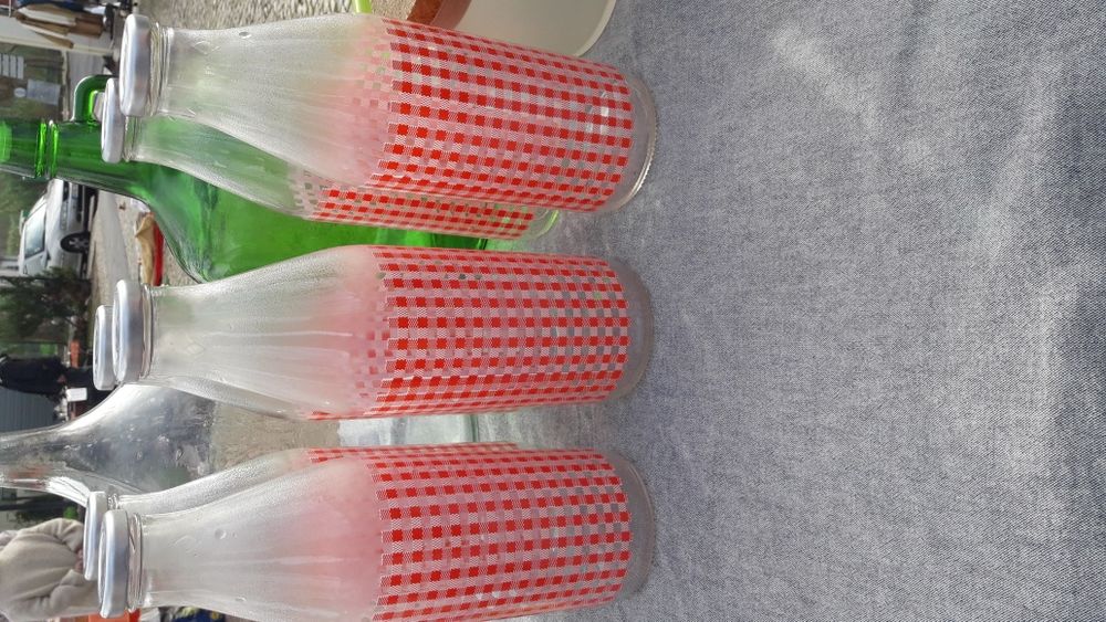 6 Glass Bottles, 100 cl