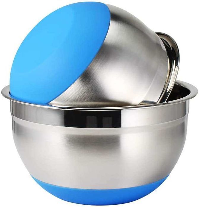 Tigela bola de de aço inoxidável, conjunto de 5 em 1 - 100% novo