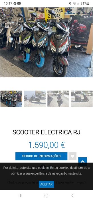 Scooter electrica ecoboost RJ ultimo modelo