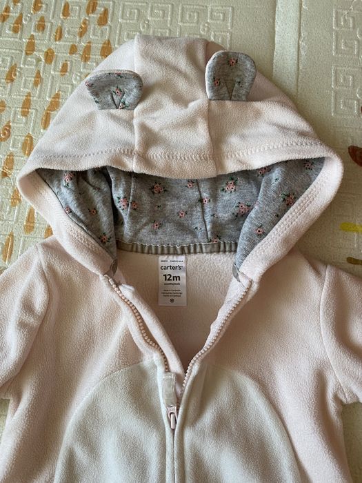 Флісовий чоловічок carter's для дівчинки 12міс.