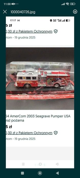 Zestaw modeli straż pożarna